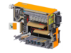 Cross section of a biomass combution system of the product type UTSR visio from Schmid